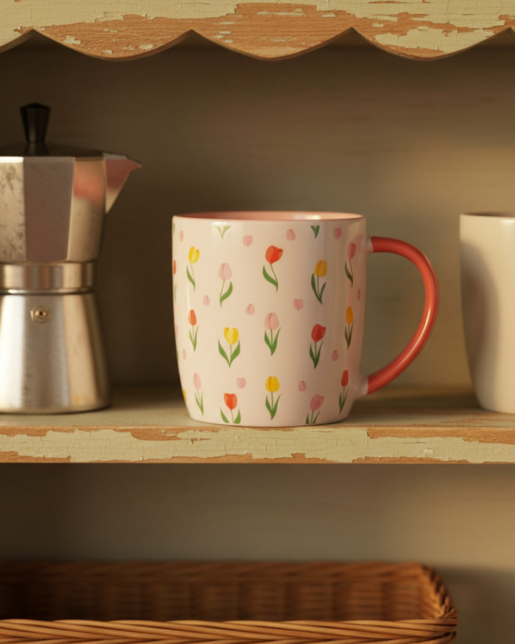 Tulip Floral Print Mug