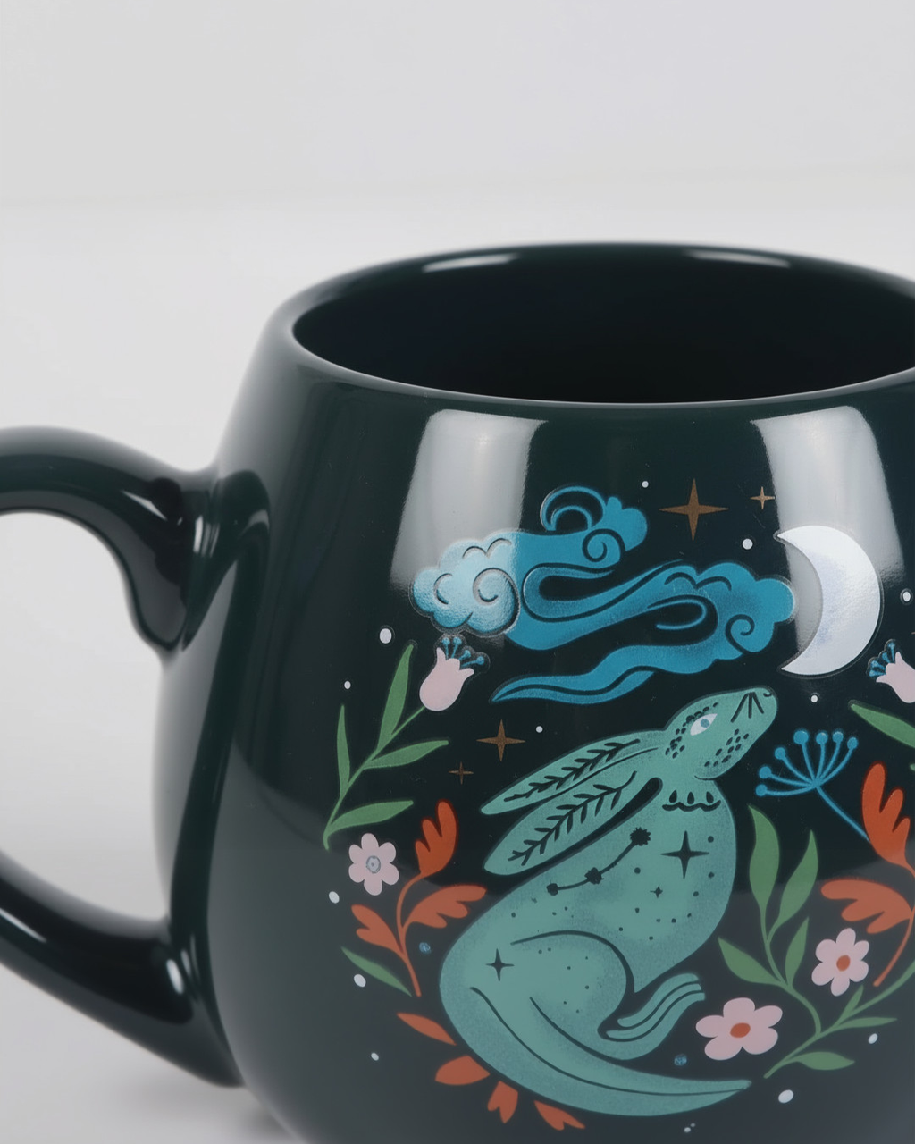 Midnight Hare Rounded Mug