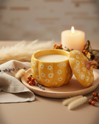 Floral Pumpkin Oil Burner | Ceramic Autumn Wax Melt Burner