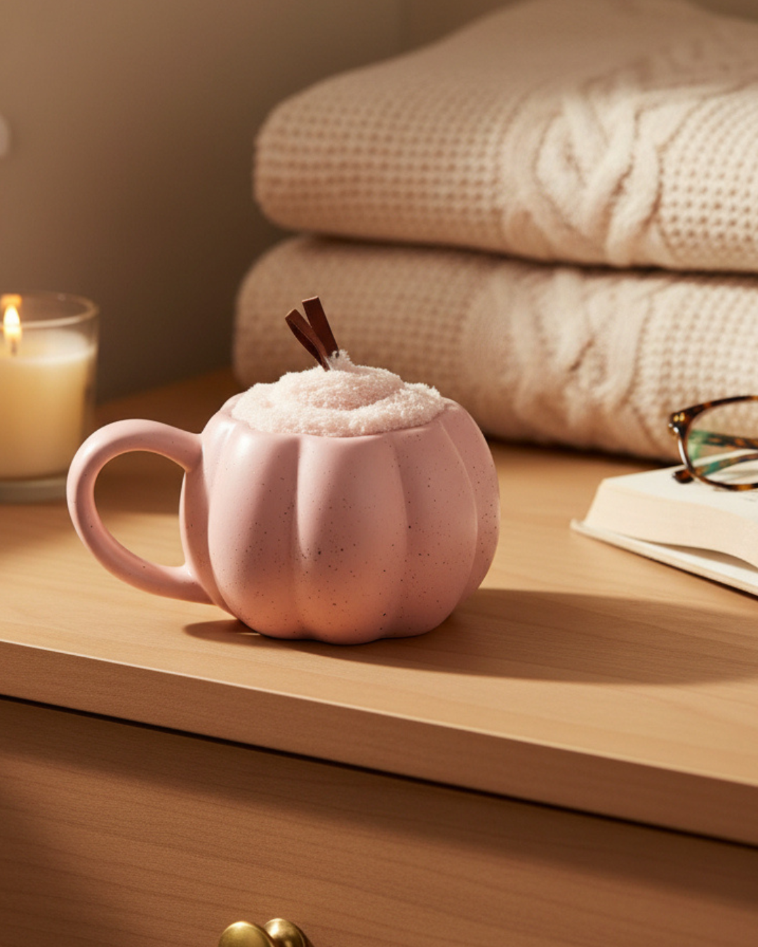 Pink Pumpkin Mug & Socks Gift Set | Cosy Autumn Gift