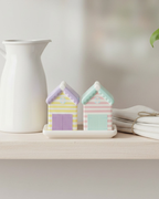 Pastel Beach Hut Salt and Pepper Shakers