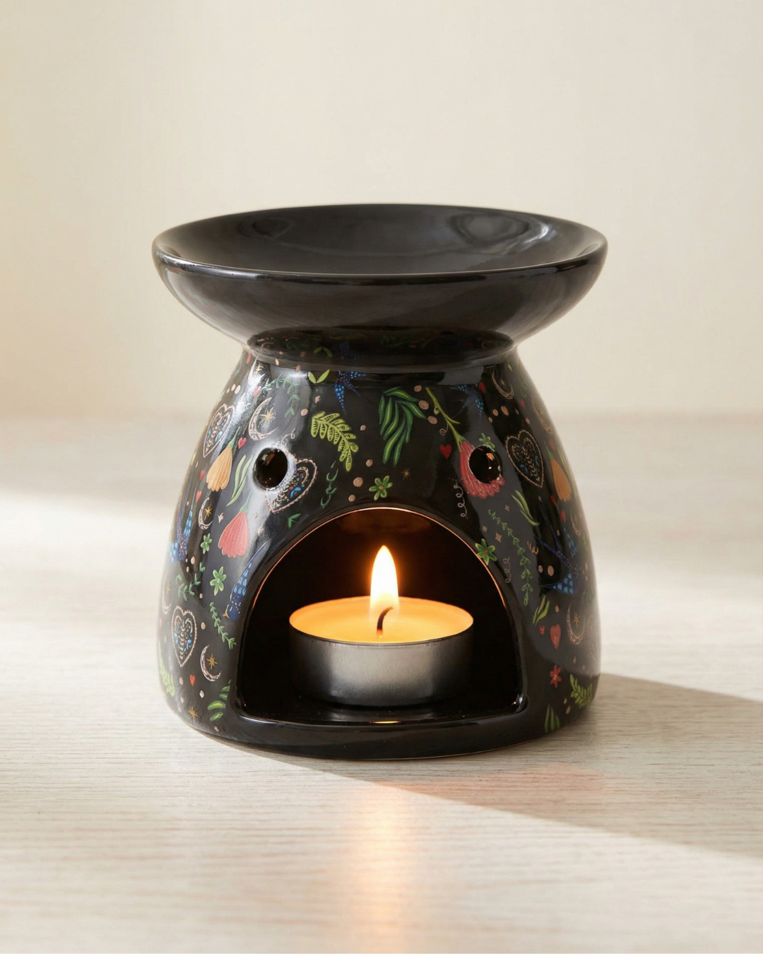 Midnight Bloom Print Oil Burner