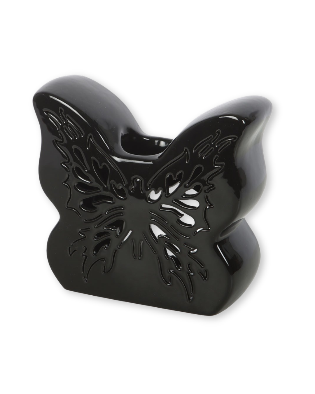 Black Cut-Out Butterfly Oil Burner & Wax Warmer