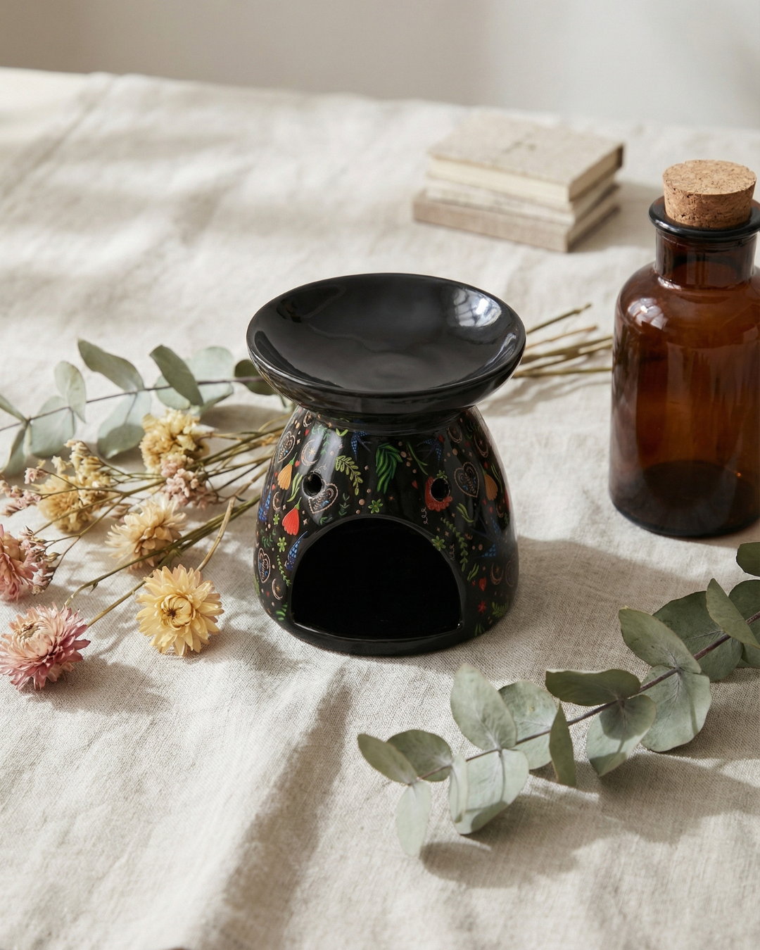 Midnight Bloom Print Oil Burner