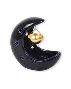 Blue Crescent Moon Hanging Oil Burner