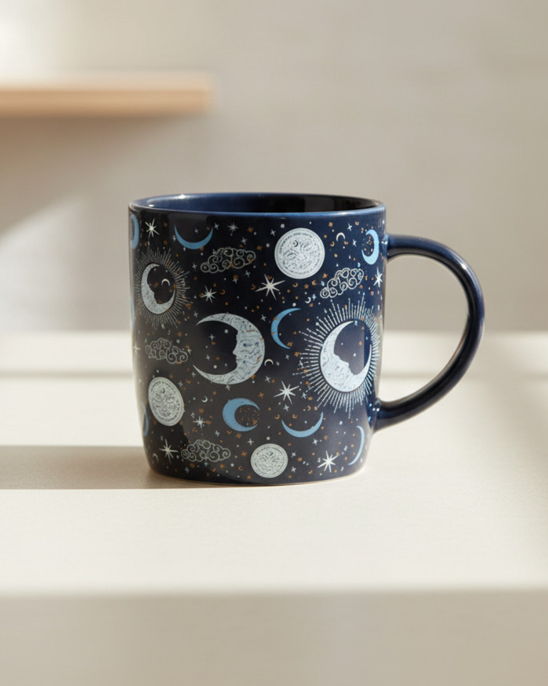 Blue Moon Celestial Print Mug