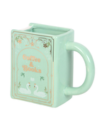Coffee and Books Green Book Shaped Mug