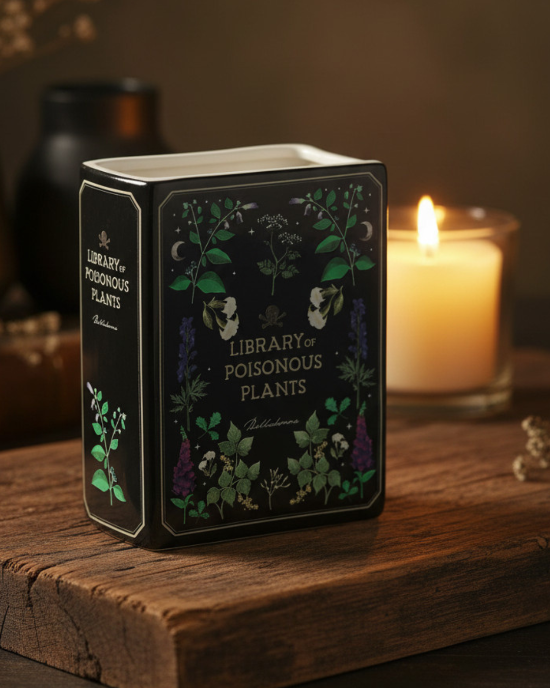 Poisonous Plants Book Shaped Vase