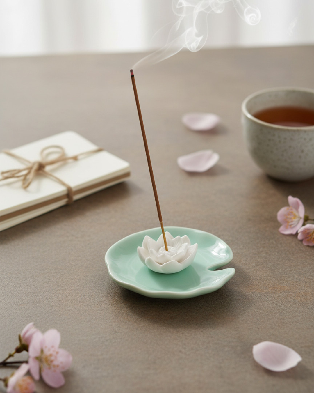 Lotus Flower Incense Holder & Trinket Dish