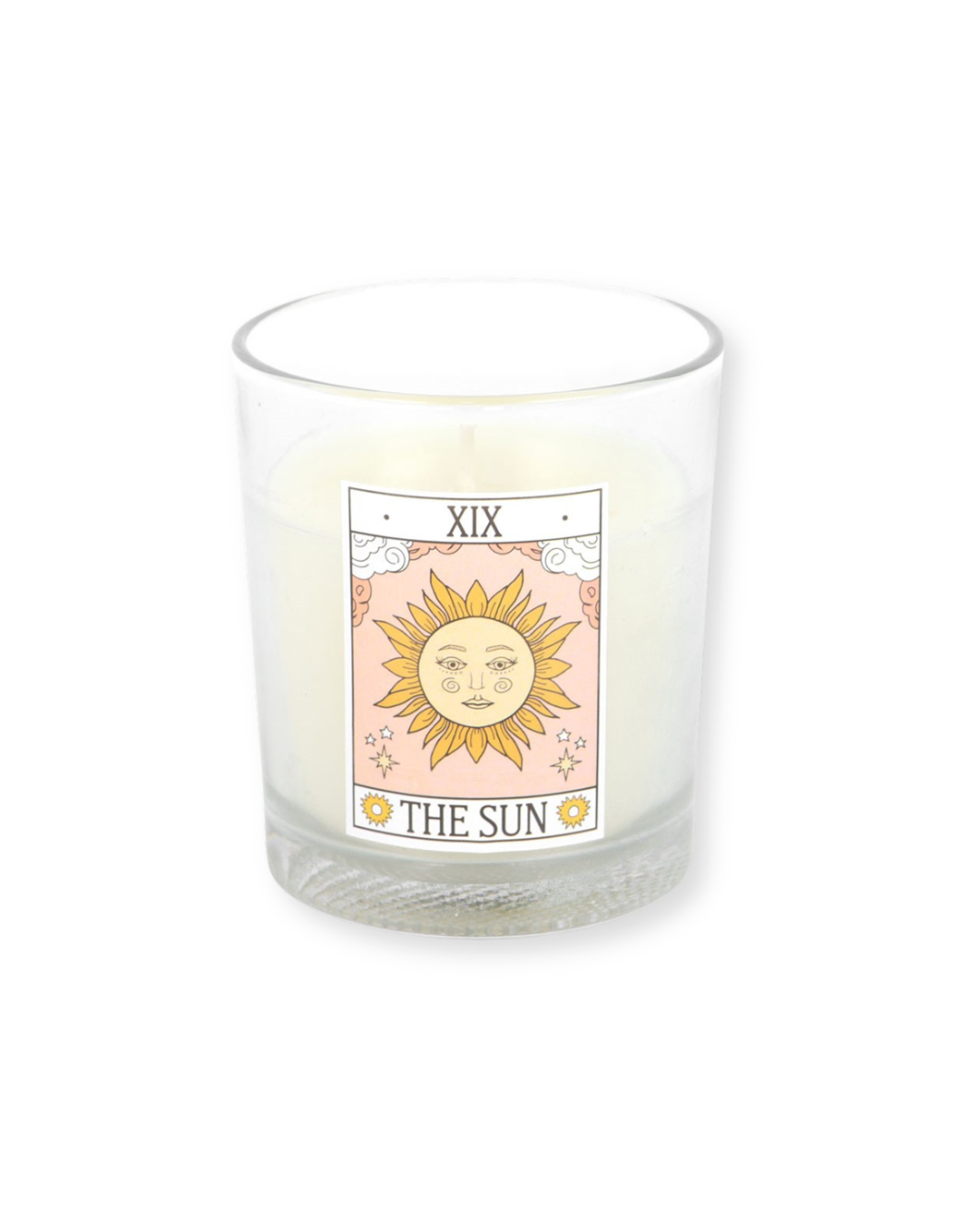 The Sun Vintage Tarot Rose Candle