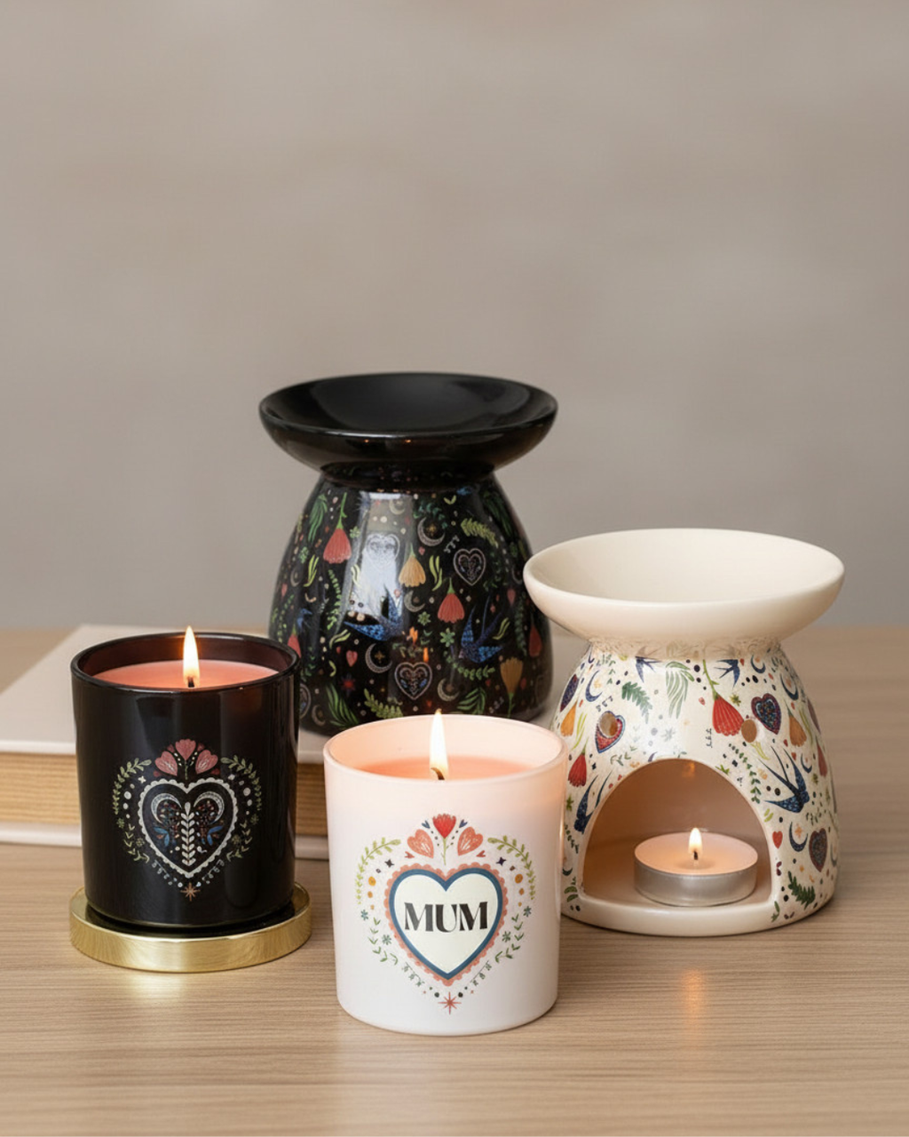 Midnight Bloom Black French Tulip Scented Candle