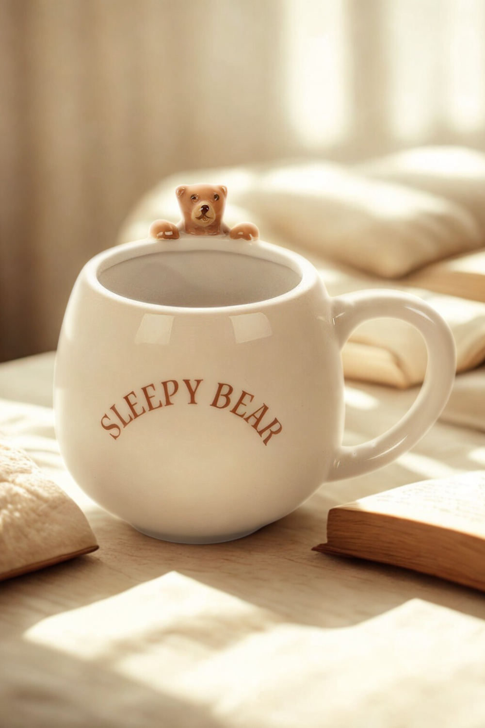 Sleepy Bear Rounded Mug