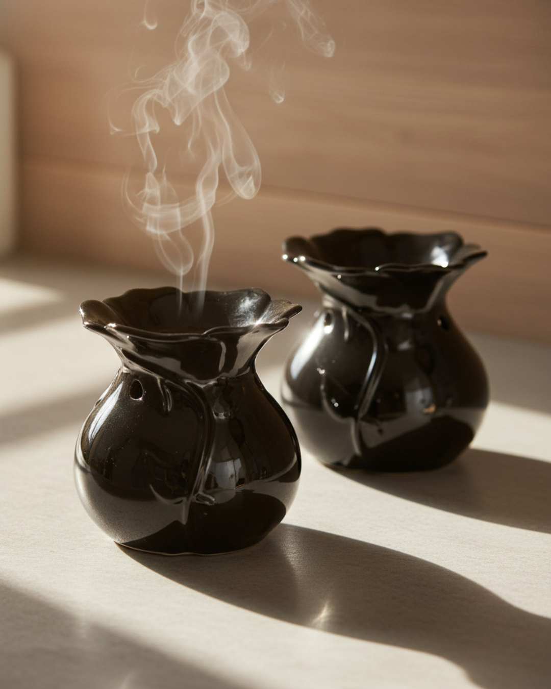 Black Rose Oil Burner& Wax Warmer