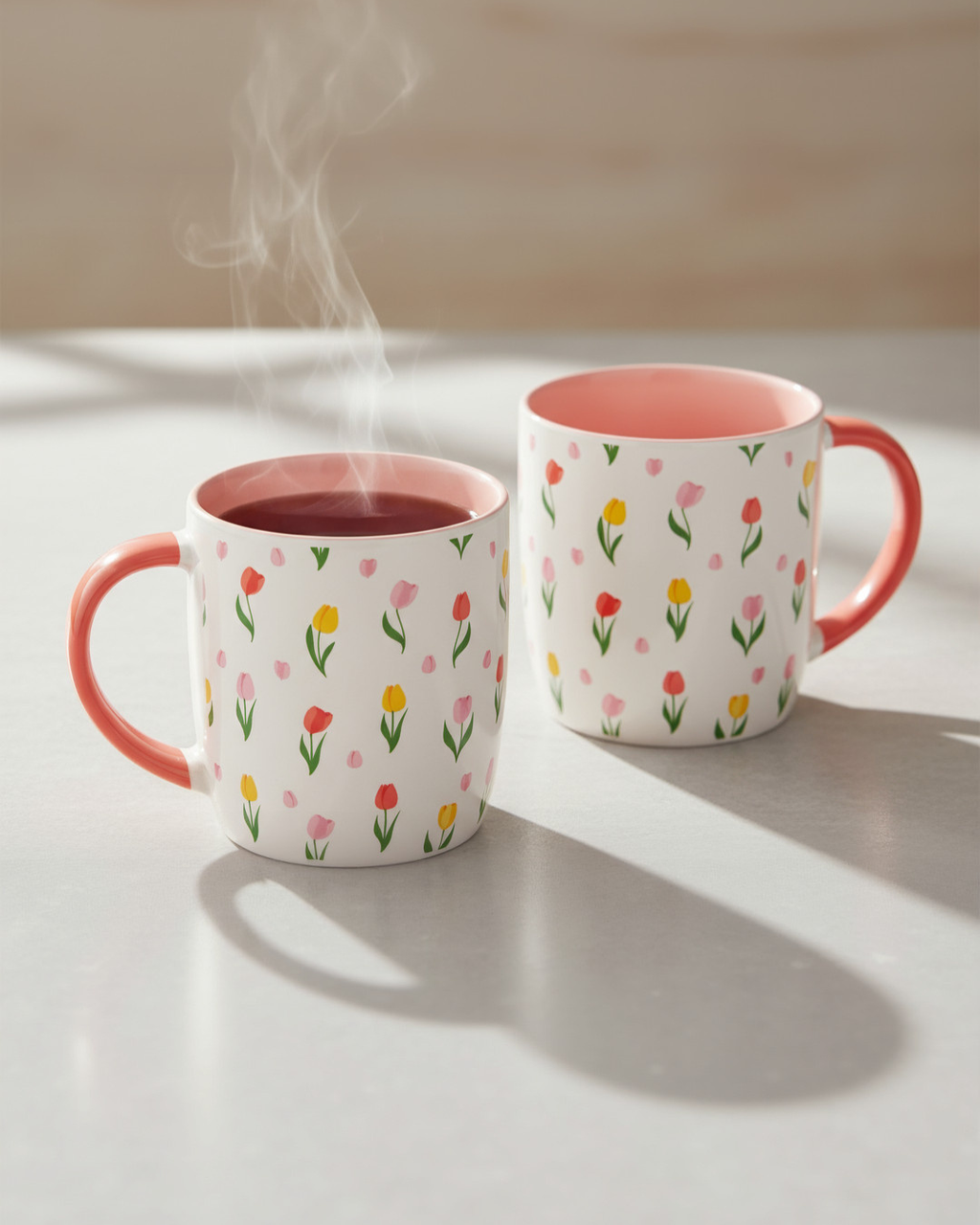 Tulip Floral Print Mug