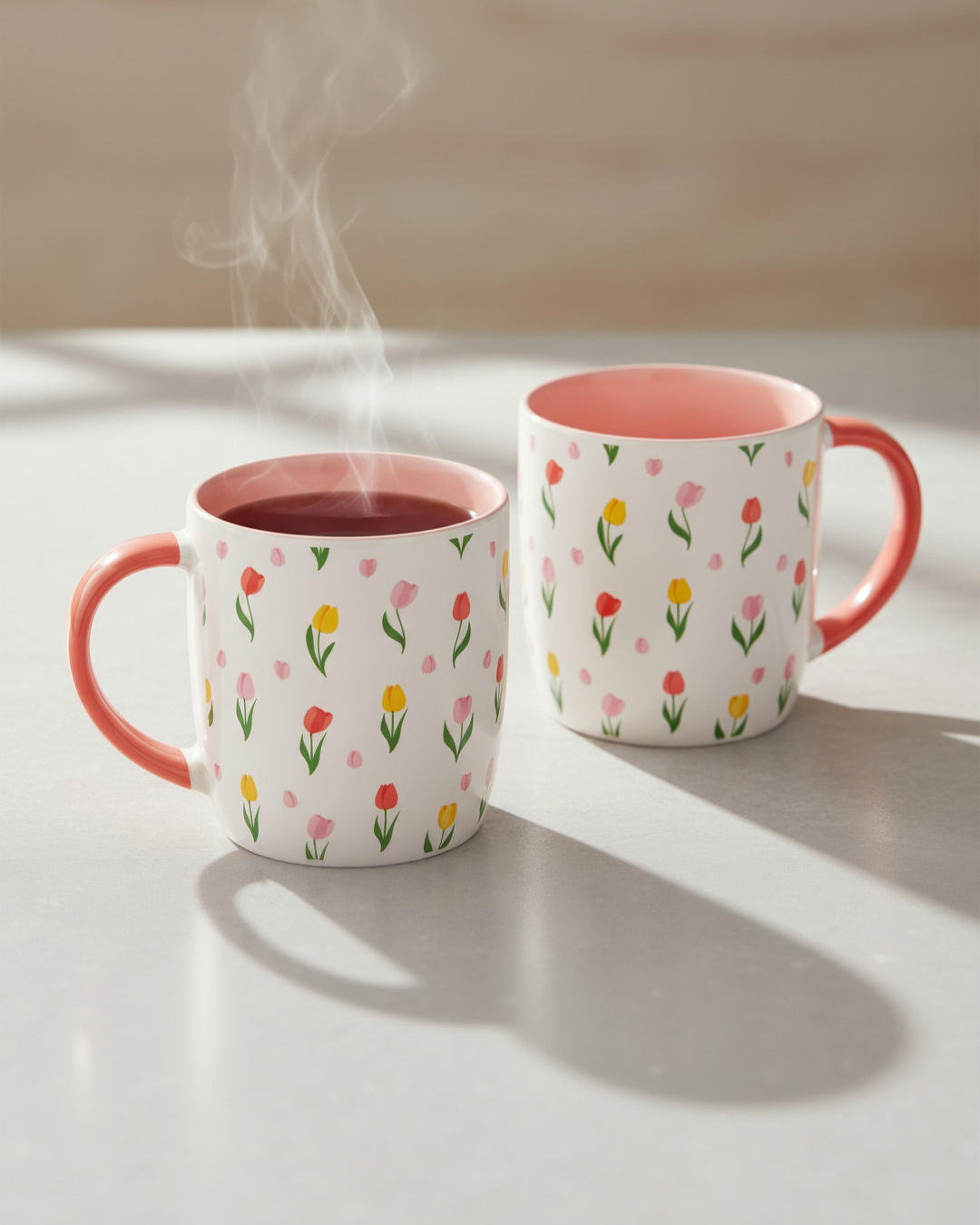 Tulip Floral Print Mug