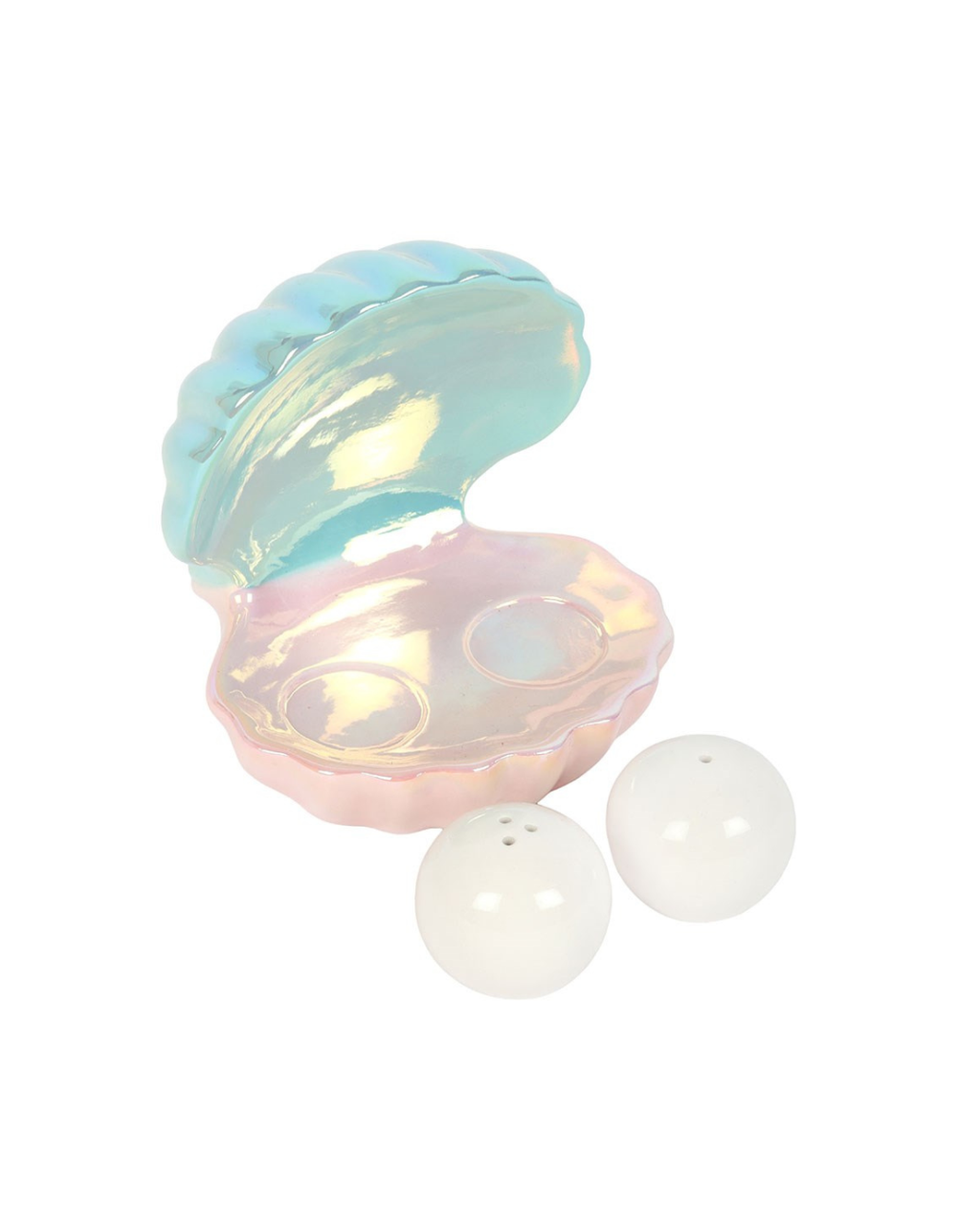 Clam Shell Salt and Pepper Shakers