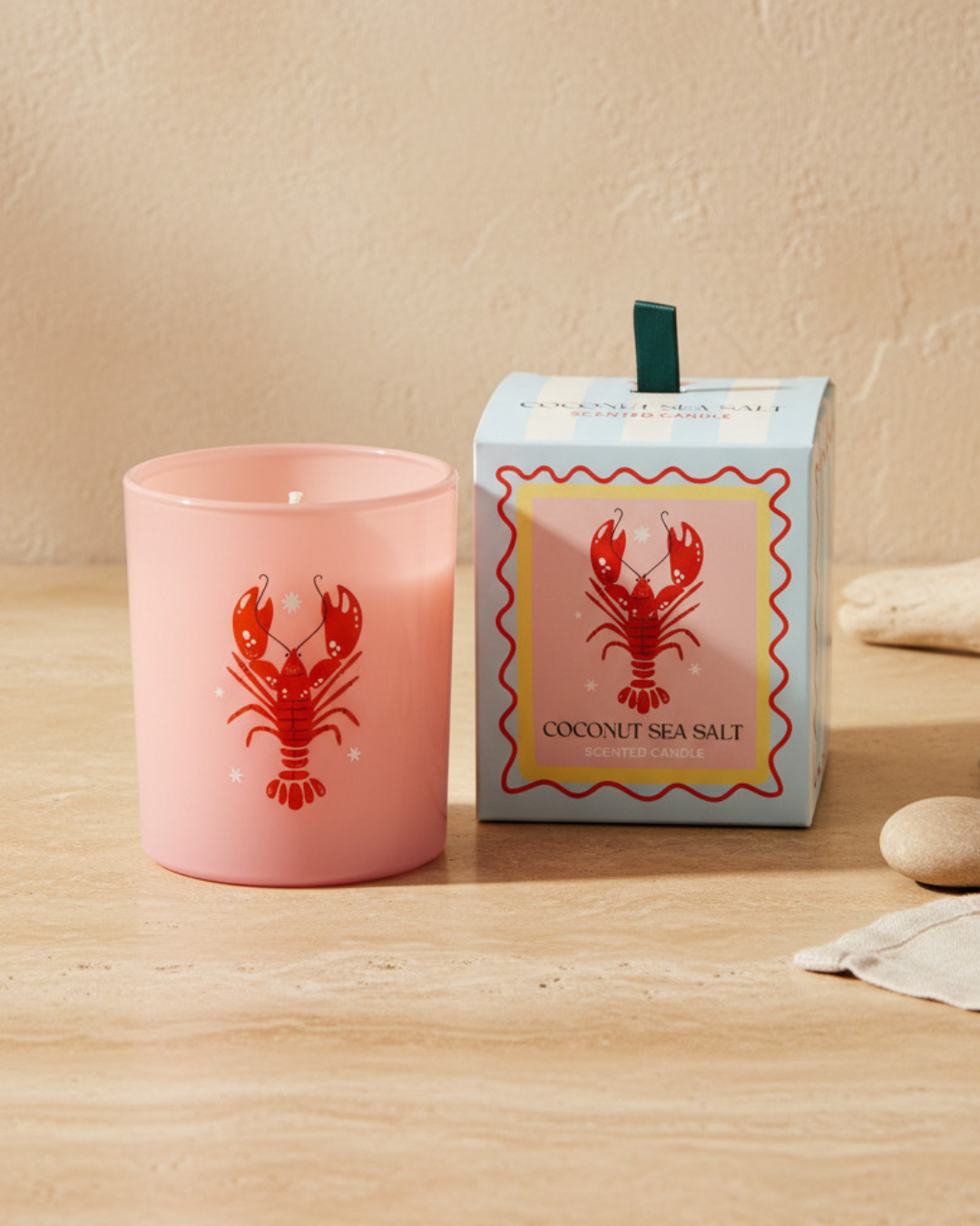 Pastel Lobster Coconut & Sea Salt Candle
