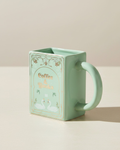 Coffee and Books Green Book Shaped Mug