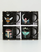 Set of 4 Dark Forest Mugs