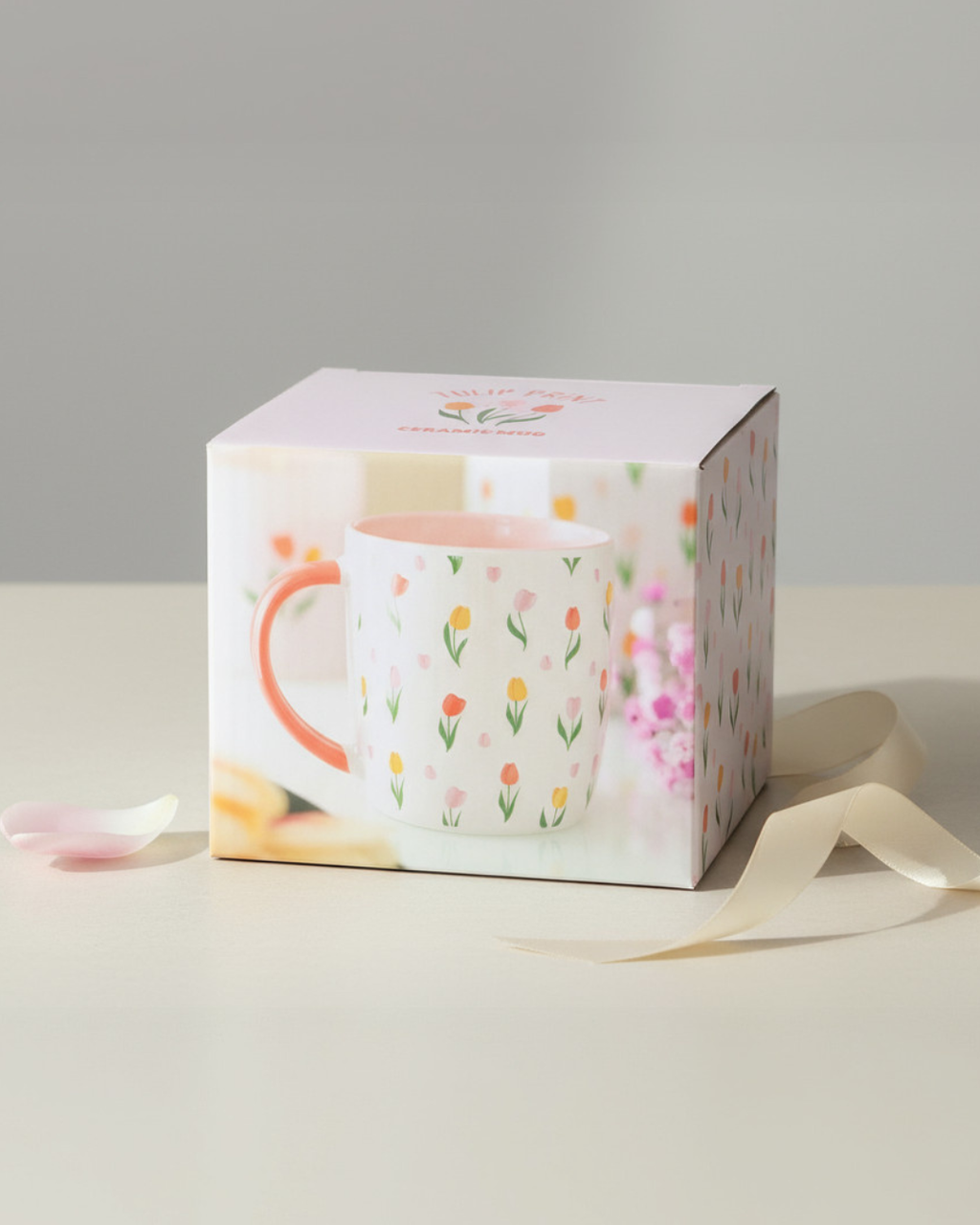 Tulip Floral Print Mug