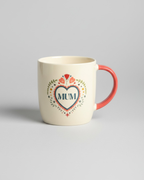 Mum Folk Heart Mug