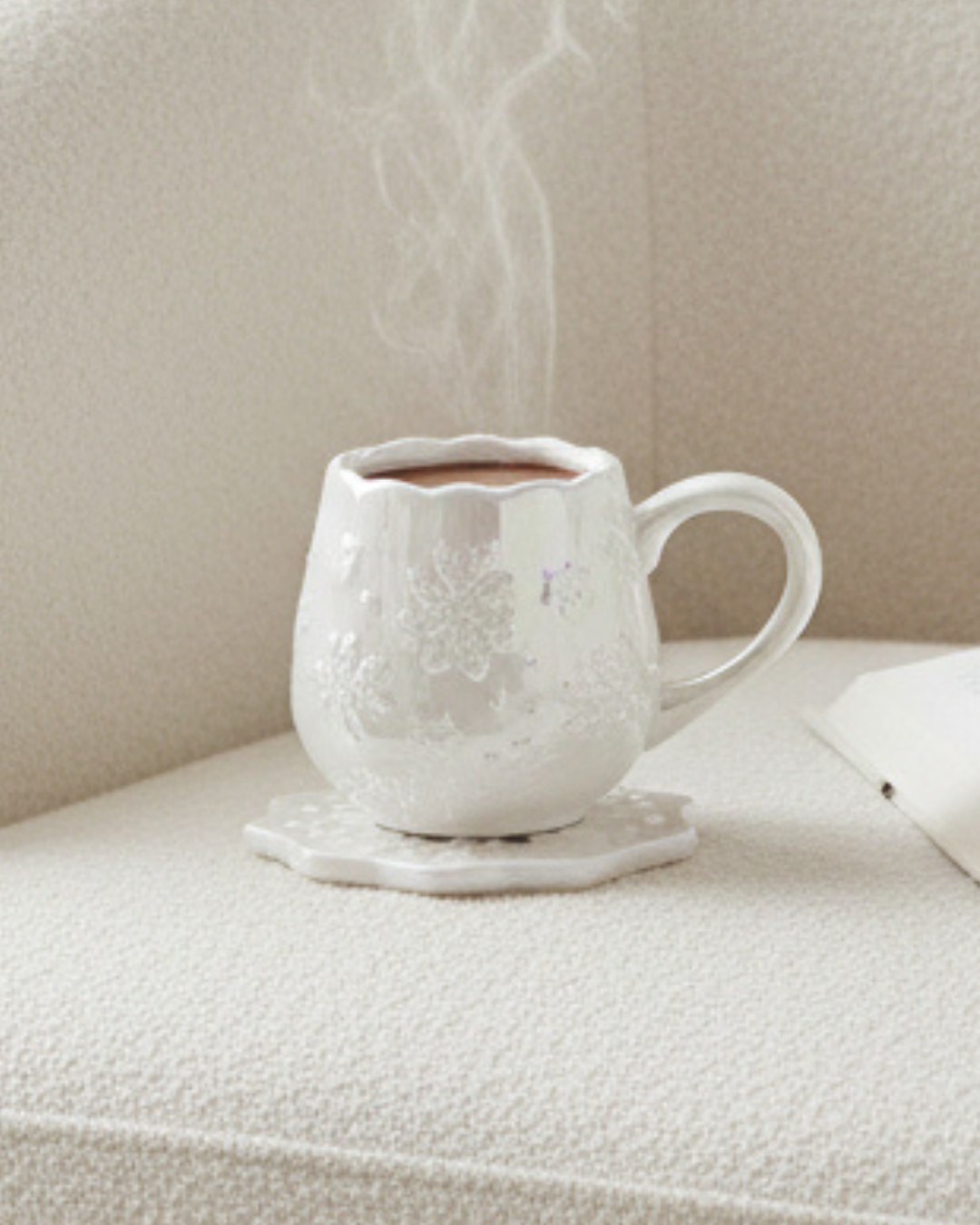 Iridescent Snowflake Mug, Coaster & Socks Gift Set | Cosy Winter Gift