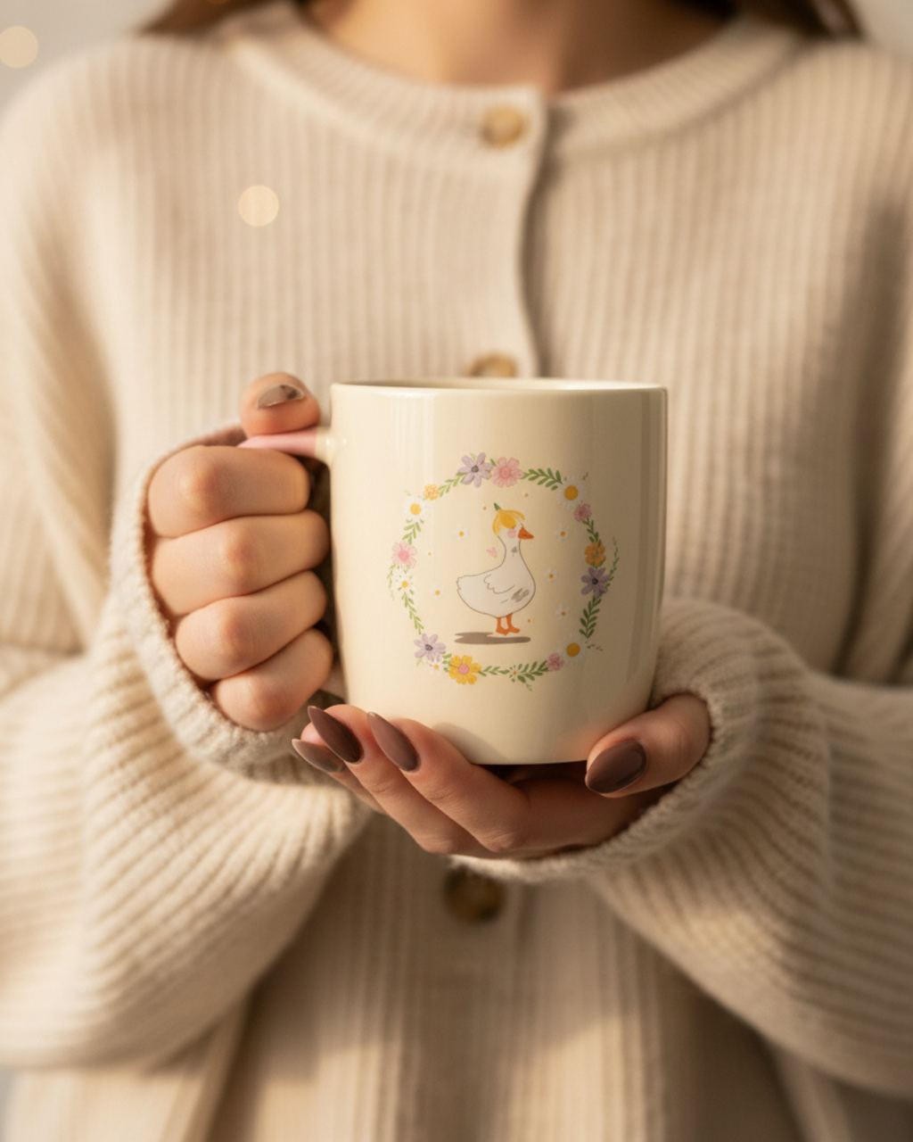 Floral Duck Mug