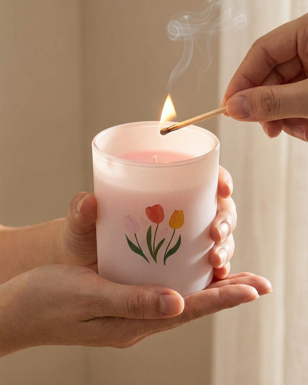 If Mums Were Flowers French Tulip Candle