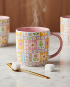 Floral Patchwork Print Mug