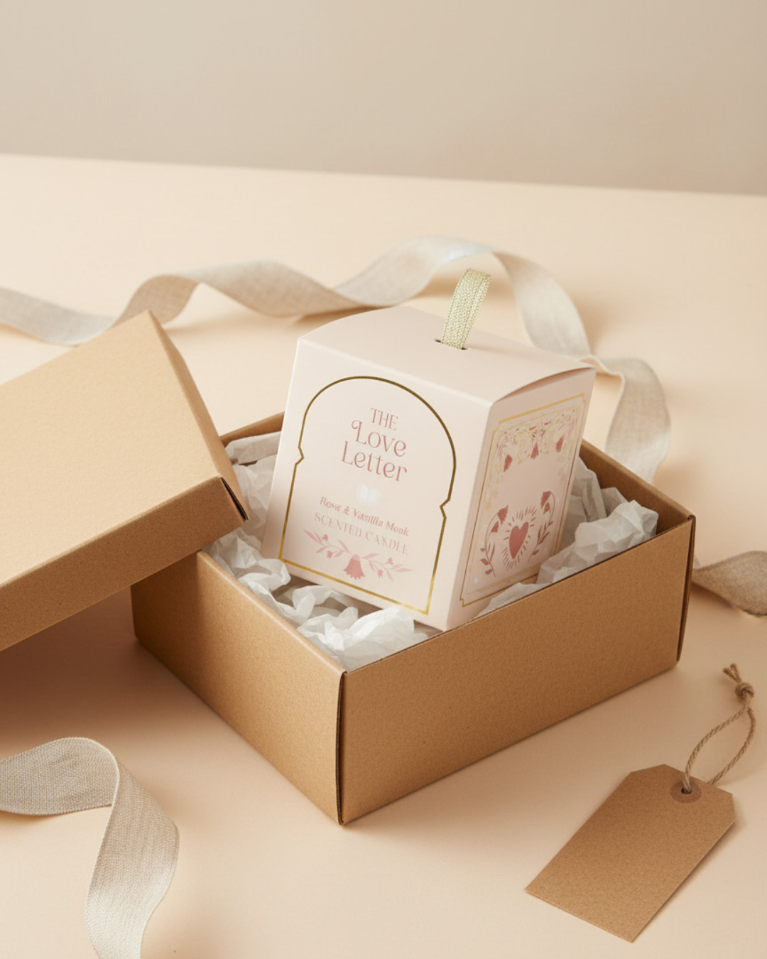 The Love Letter Rose, Vanilla & Musk Candle