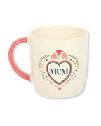Mum Folk Heart Mug