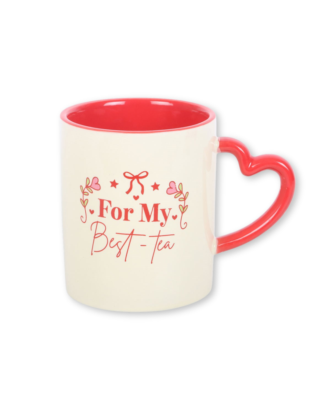 For My Best-Tea Mug with Heart Handle