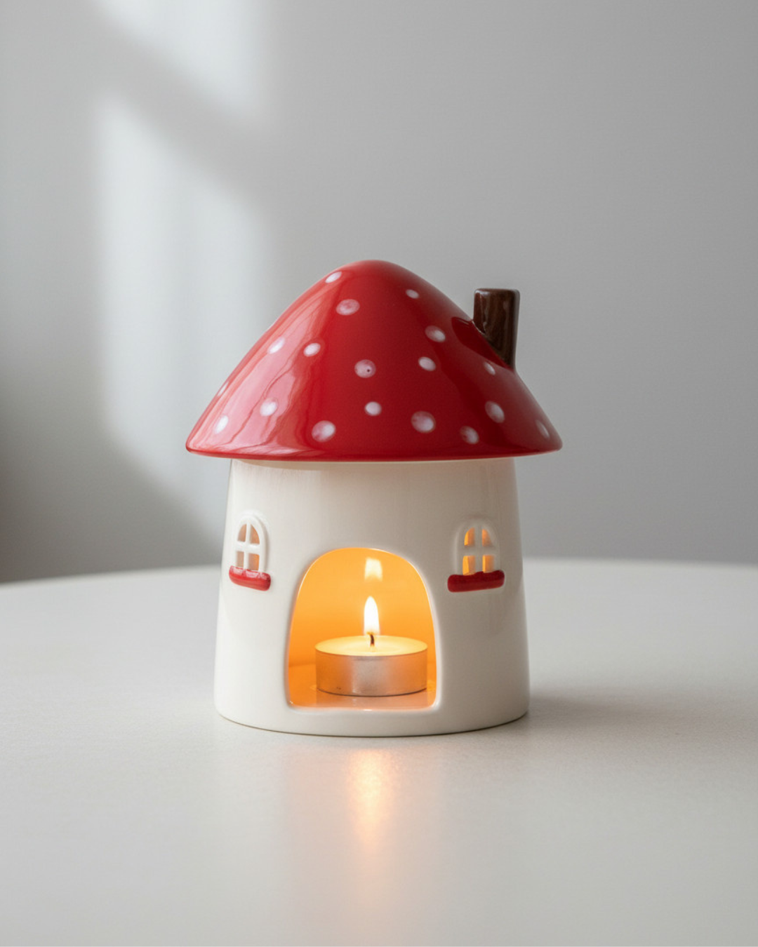 Mushroom House Oil Burner & Wax Warmer | Whimsical Woodland Home Fragrance