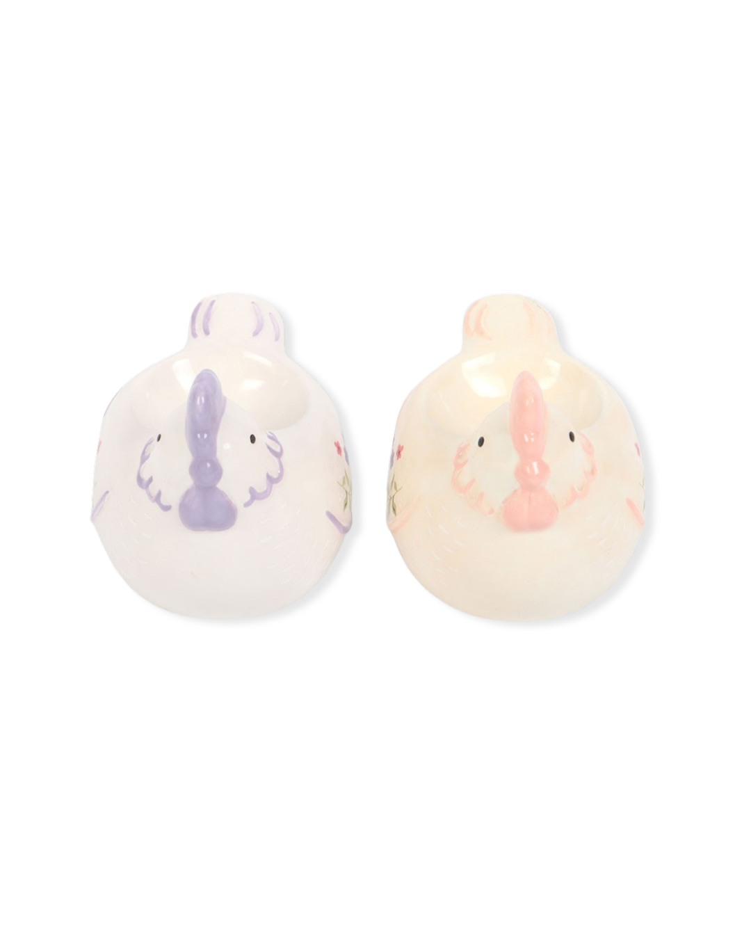 Set of 2 Hen Shaped Egg Cups