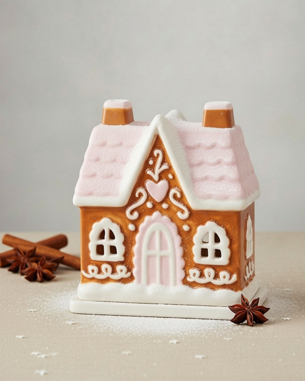 Gingerbread House Oil Burner & Wax Melt Warmer | Ceramic Christmas House