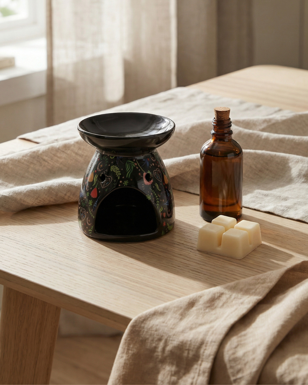 Midnight Bloom Print Oil Burner