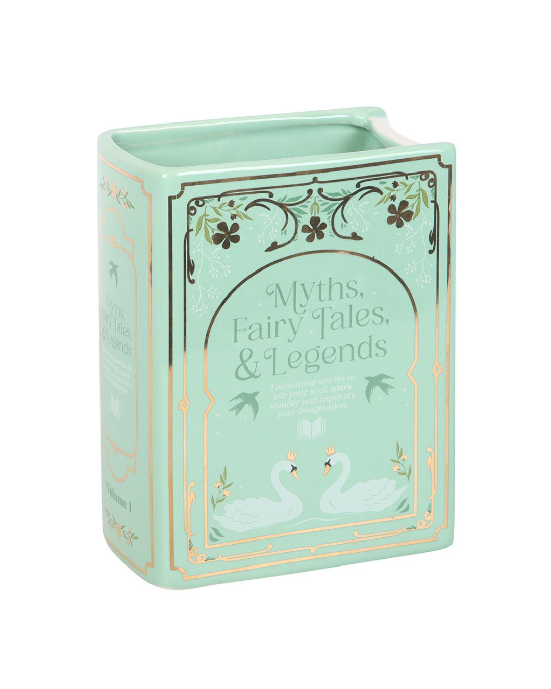 Green Book Shaped Vase