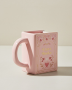 I Love Books Pink Book Shaped Mug