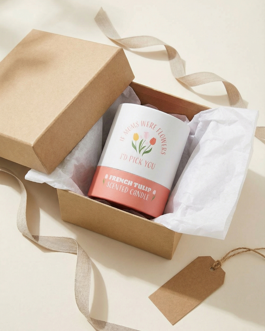 If Mums Were Flowers French Tulip Candle