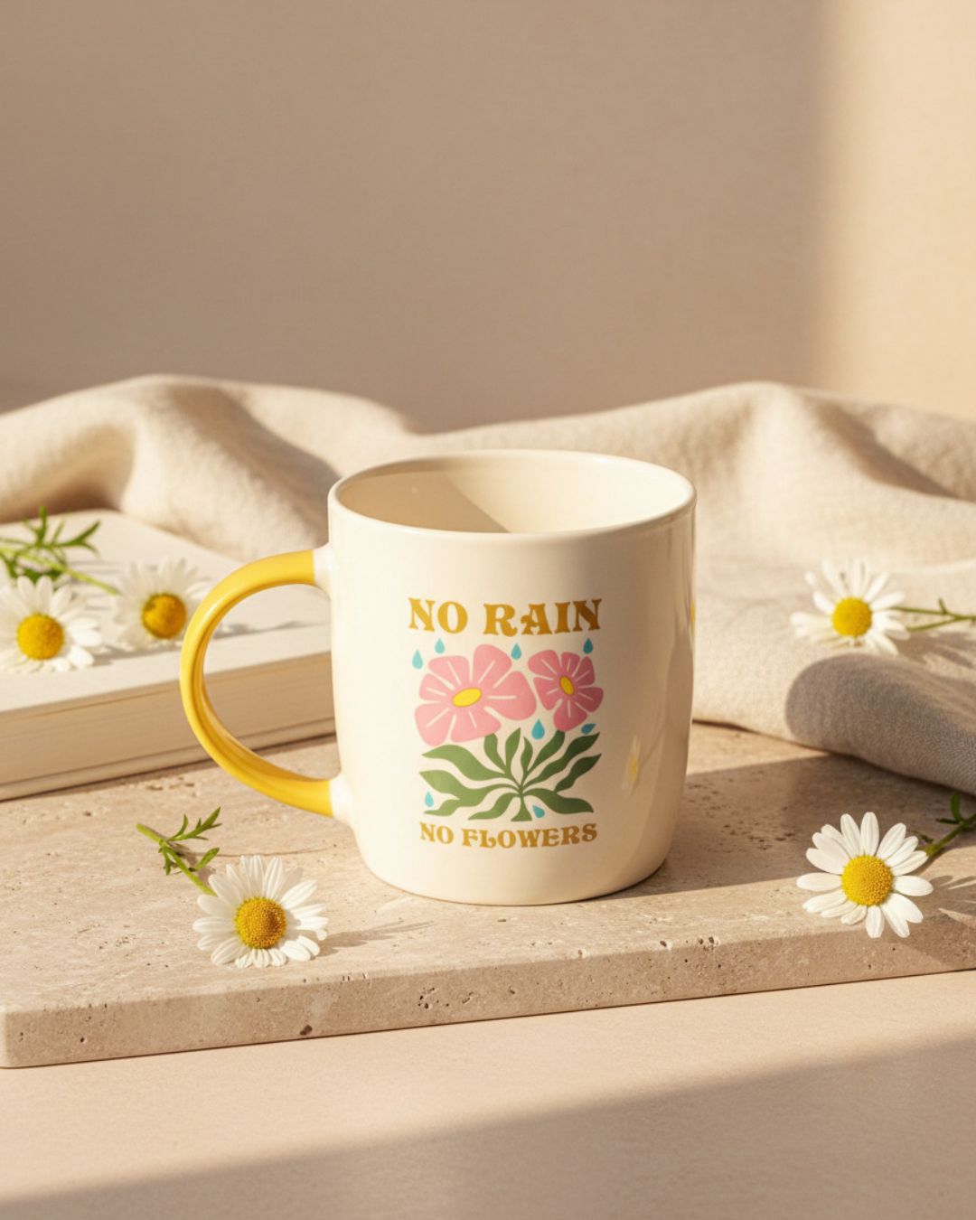 No Rain, No Flowers Mug