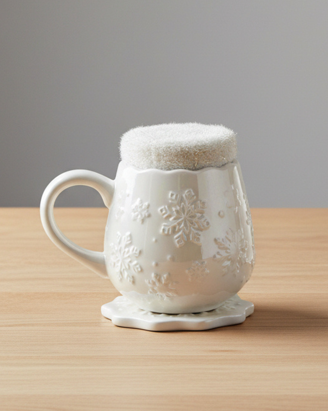 Iridescent Snowflake Mug, Coaster & Socks Gift Set | Cosy Winter Gift