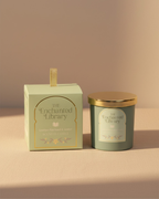 The Enchanted Library Leather, Patchouli & Amber Candle