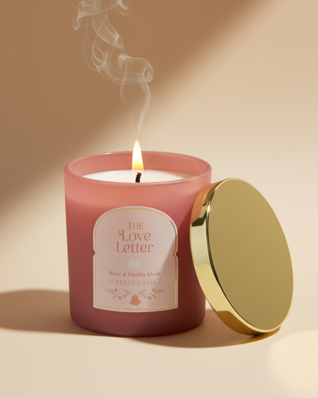 The Love Letter Rose, Vanilla & Musk Candle