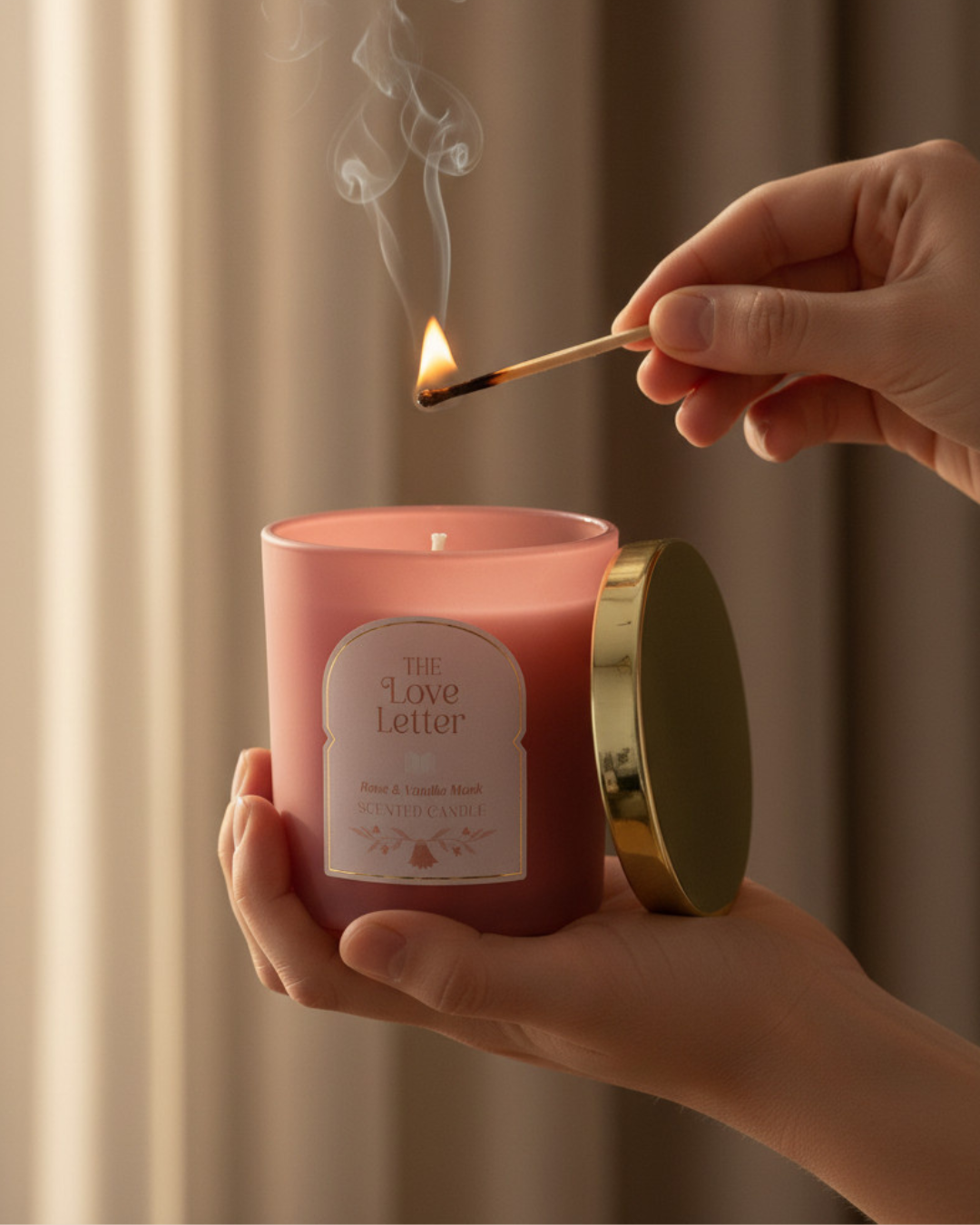 The Love Letter Rose, Vanilla & Musk Candle