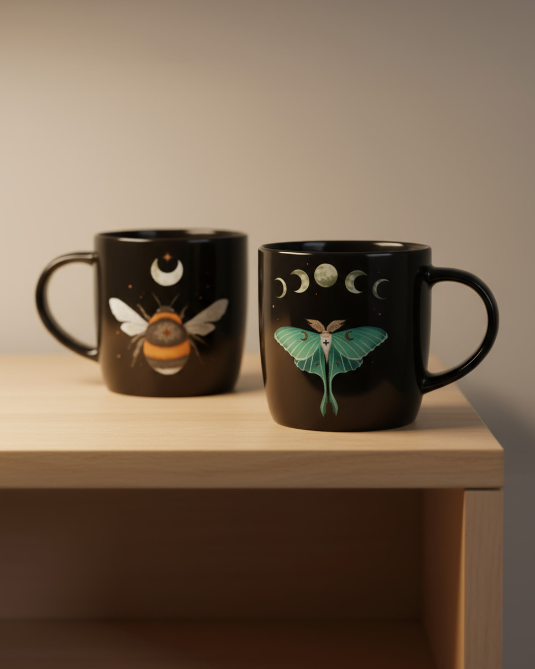 Set of 4 Dark Forest Mugs