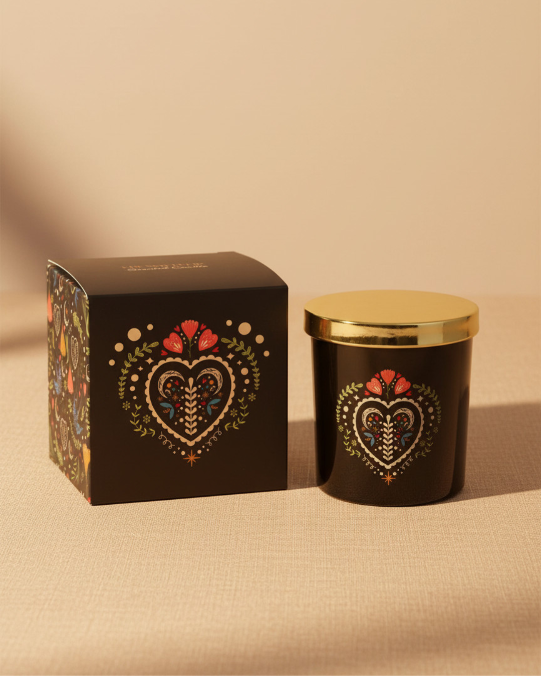Midnight Bloom Black French Tulip Scented Candle