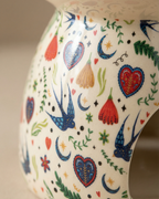 Cream Midnight Bloom Oil Burner & Wax Warmer