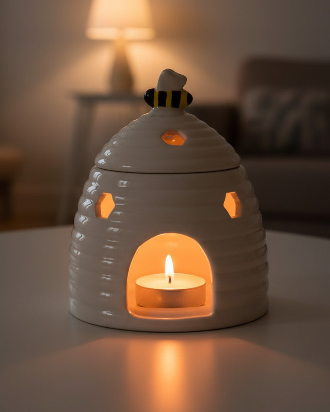 White Beehive Oil Burner