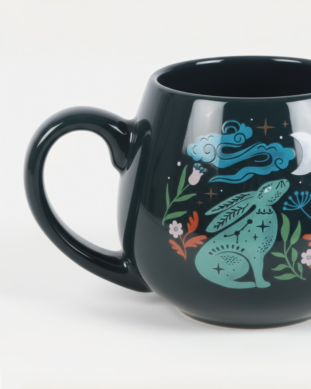 Midnight Hare Rounded Mug
