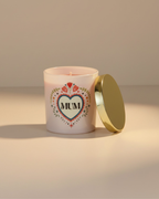 Mum Folk Heart French Tulip Candle